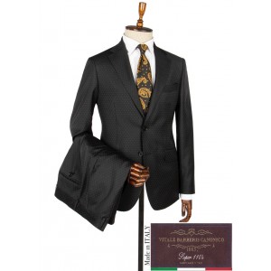 Vitale Barberis Black 170s Wool Suit