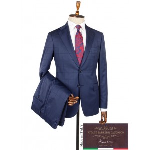 Vitale Barberis Navy Blue 170s Wool Suit