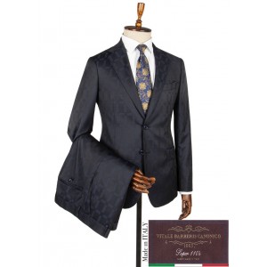 Vitale Barberis Navy Blue 170s Wool Suit