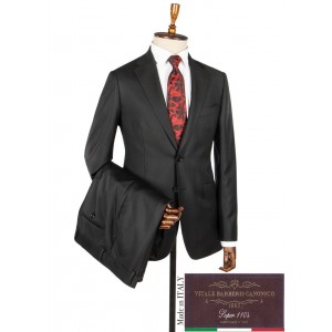 Vitale Barberis Black 170s Wool Suit