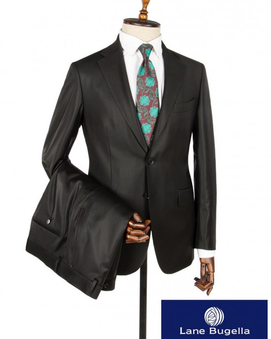 Vitale Barberis Black 170s Wool Suit