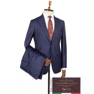 Vitale Barberis 170s Navy Blue Wool Suit